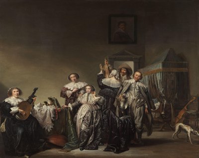 Gallant Company Cavalierit ja naiset tekijältä Pieter Codde