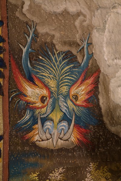 Flanderin kuvakudos. Sarja Seitsemän pääsyntiä: Turhamaisuus (ylpeys). Sarjakuvapiirtäjä Pieter Coecke van Aelst. Brysselin ateljee. noin 1542-1544. tekijältä Pieter Coecke van Aelst