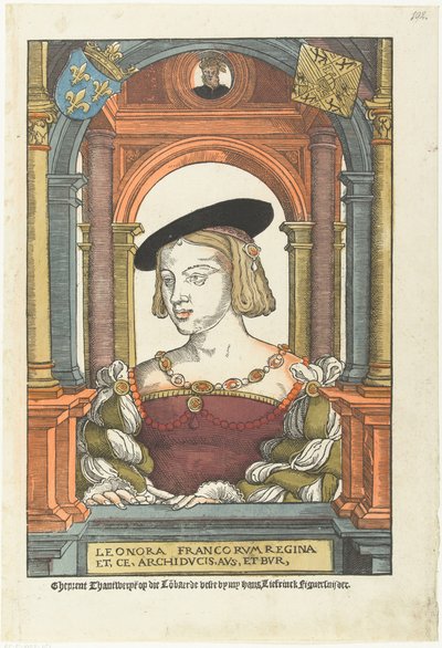 Itävallan Eleanorin muotokuva 1498-1558, 1539 tekijältä Pieter Coecke van Aelst