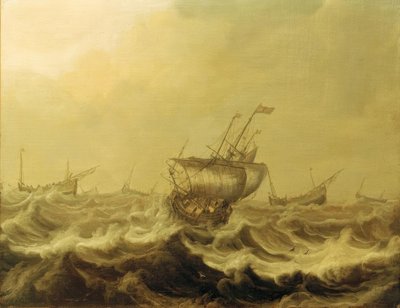 Laivat myrskyssä tekijältä Pieter Coopse