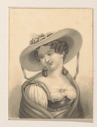 Tyttö hattu tekijältä Pieter Cornelis van den Velden