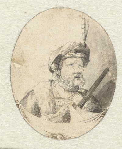 Miehen rintakuva itämaisissa vaatteissa tekijältä Pieter Cornelisz. Verbeeck (possibly)