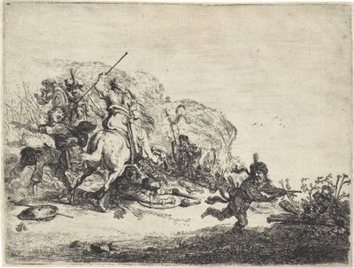 hevosurheilun taistelu tekijältä Pieter Cornelisz. Verbeeck