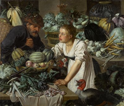Asetelma kahdella hahmolla tekijältä Pieter Cornelisz. van Rijck