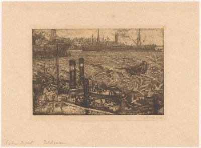 Satama hinaajilla Rotterdamissa tekijältä Pieter Dupont