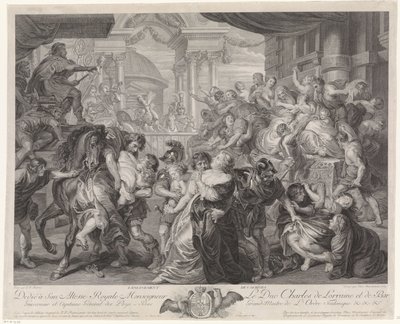 Sabine Virgin ryöstö tekijältä Pieter Franciscus Martenasie