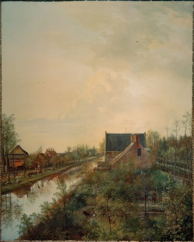 Kanava lähellä Gravenlandia tekijältä Pieter Gerardus van Os