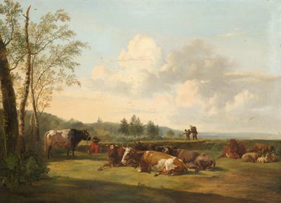 Maisema karjan kanssa tekijältä Pieter Gerardus van Os