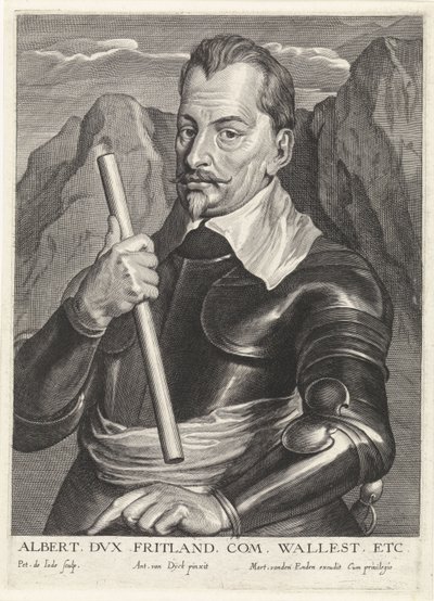 Albrecht of Wallenstein 1583-1634, noin 1630 tekijältä Pieter I Jode de