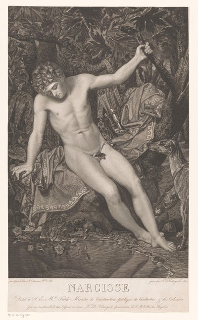 Narcissus rannalla Narcissus (otsikko esineessä) tekijältä Pieter Jan de Vlamynck
