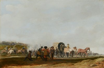Armeijan saattueen väijytys, 1631 tekijältä Pieter Jansz Post