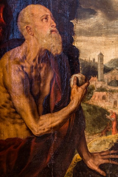 Pyhä Jerome katuvainen tekijältä Pieter Jansz. Pourbus