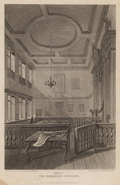 The Heralds Collegen sisustus tekijältä Pieter Jansz. Quast
