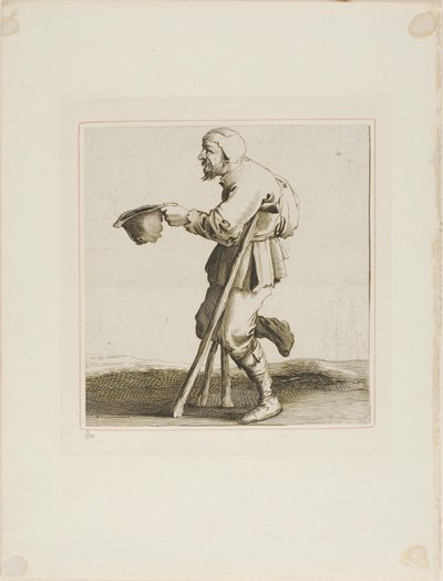 Lame Beggar Asking for Alms, alkaen T is al verwart-gaern (Se on jo sekava) tekijältä Pieter Jansz. Quast