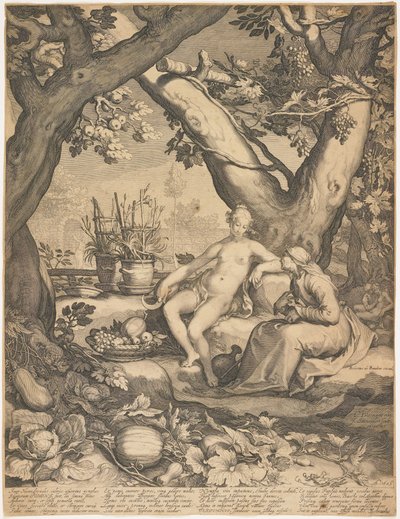 Vertumnus ja Pomona tekijältä Pieter Jansz Saenredam