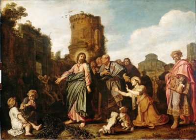 Kristus ja Kanaanin nainen (Matteus 15:21-21; Markus 7:24-30) tekijältä Pieter Lastman