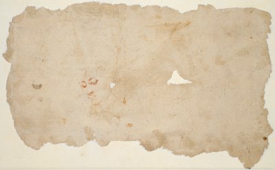 Haagar ja enkeli (recto); Luonnos naisen kasvoista (käänteinen) tekijältä Pieter Lastman