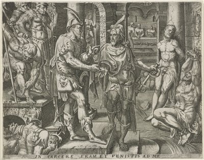 Vierailu vankien luona Works of Mercy (sarjan nimi) tekijältä Pieter Nagel