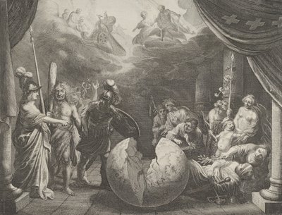 Levy 11: Allegoria epäsopusta Ranskassa, Caspar Barlaeus, Medicea Hospes, 1638. tekijältä Pieter Nolpe