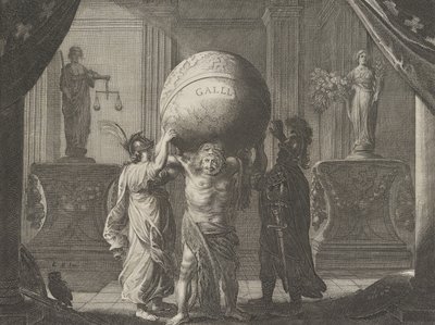 Levy 13: Allegoria epäsopusta Ranskassa, Caspar Barlaeus, Medicea Hospes, 1638. tekijältä Pieter Nolpe