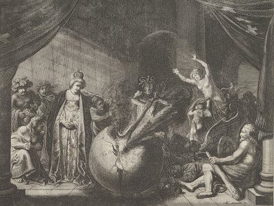 Levy 9: Allegoria epäsopusta Ranskassa, Caspar Barlaeus, Medicea Hospes, 1638. tekijältä Pieter Nolpe