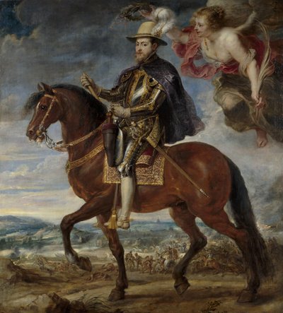 Muotokuva Philip II:sta 1527-1598 hevosen selässä, 1628 tekijältä Peter Paul Rubens