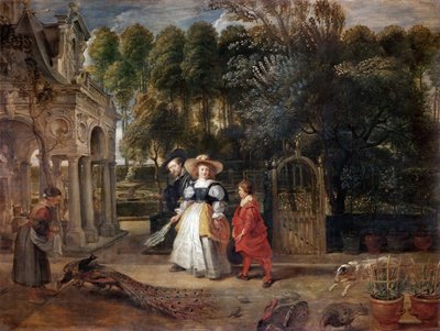 Rubens ja Helene Fourment puutarhassa, noin 1631. tekijältä Peter Paul Rubens