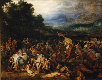 Amazonien taistelu Amazonomachia, 1598. tekijältä Pieter Paul Rubens