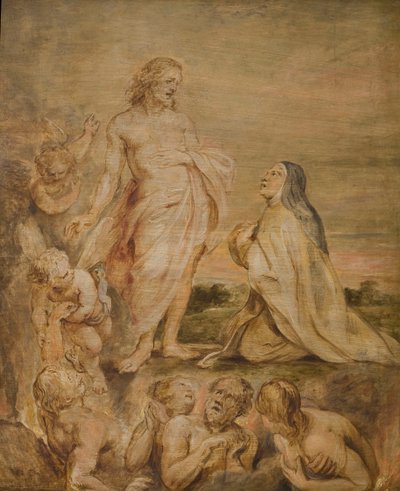 Pyhän Teresan Avilalaisen visio, n. 1635. tekijältä Pieter Paul Rubens