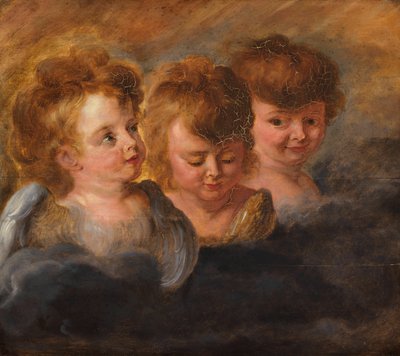 Kolme enkelin päätä pilvissä. tekijältä Pieter Paul Rubens