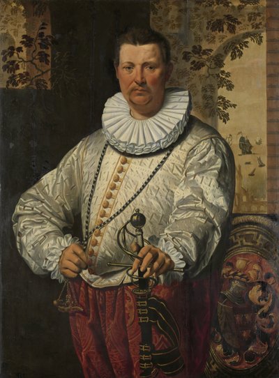 Muotokuva hollantilaisesta laivaston amiraalista tekijältä Pieter Pietersz. (I) (circle of)