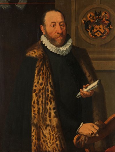 Muotokuva Mattheus Augustijnsz Steynistä, Dokkumin pohjoisen korttelin amiraliteetin korkeakoulun valtuuston jäsenestä tekijältä Pieter Pietersz. (I)