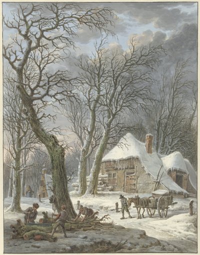 talvinen maisema tekijältä Pieter Pietersz. Barbiers