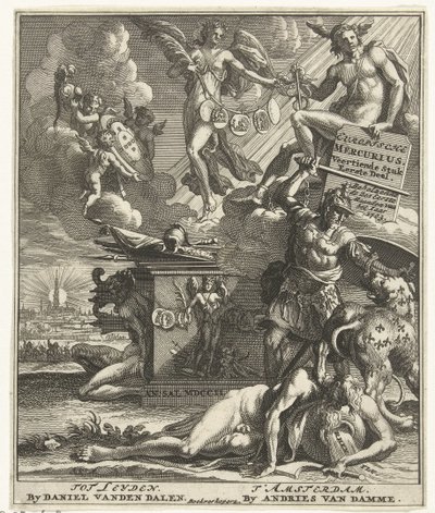 Nimisivu: European Mercury Fourteenth Piece Part One, 1703 tekijältä Pieter Sluyter