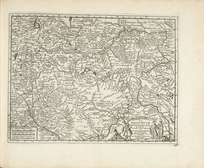 Moskovan kartta, 1726 tekijältä Pieter Van der Aa