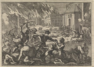 Magdeburgin ryöstö, 1698 tekijältä Pieter Van der Aa