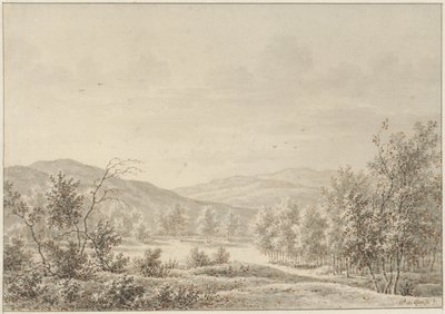 mäkistä maisemaa tekijältä Pieter de Goeje