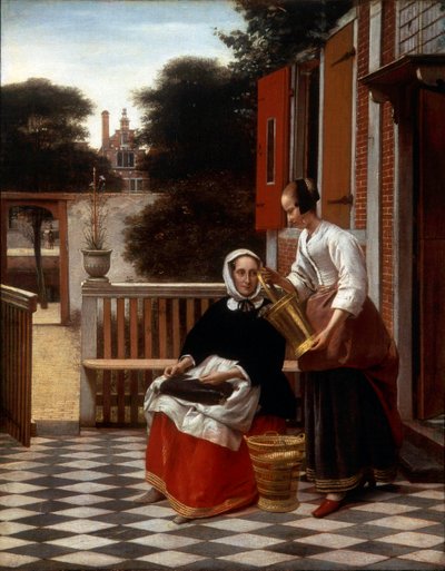 Mistress ja hänen piika, 1660. tekijältä Pieter de Hooch
