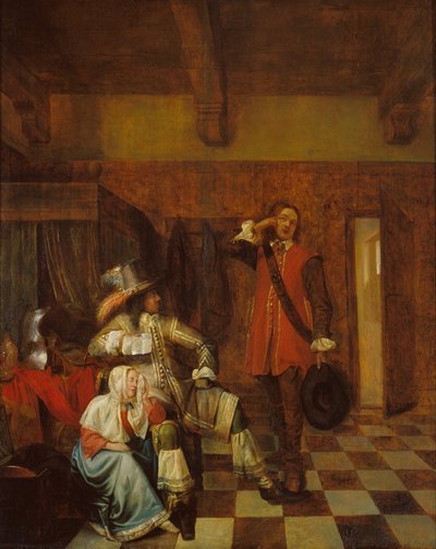 Huonojen uutisten toimittaja tekijältä Pieter de Hooch