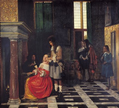 The Card Players, n. 1663-65 tekijältä Pieter de Hooch