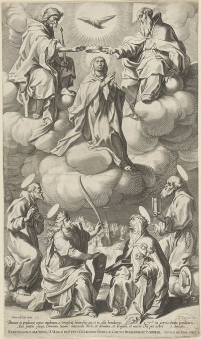 Marian kruunaus tekijältä Pieter de Jode (I) (attributed to)