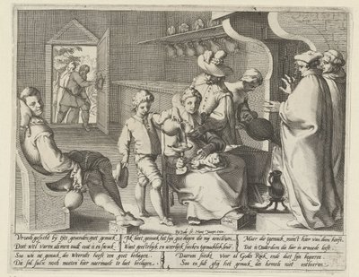 Allegoria laiskuudesta Gemack (otsikko esineessä) tekijältä Pieter de Jode (I)