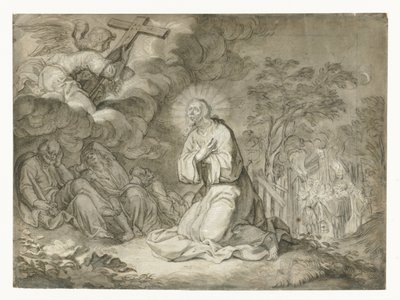 Kristus oliivipuutarhassa tekijältä Pieter de Jode (I)