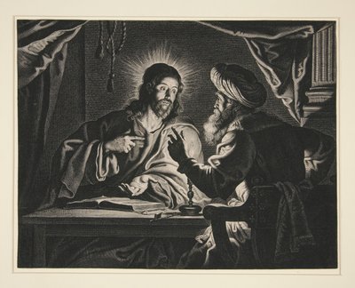 Kristus ja Nikodemus tekijältä Pieter de Jode II