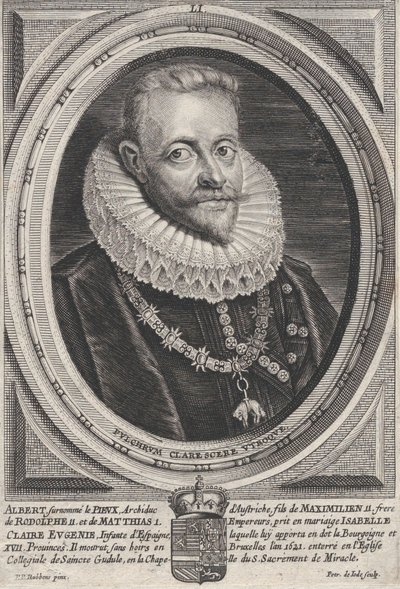 Itävallan arkkiherttua Albert VII:n muotokuva, n. 1650. tekijältä Pieter de Jode II