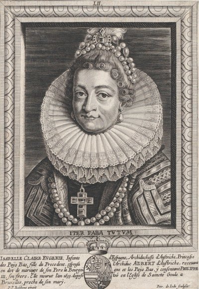 Muotokuva Isabella Clara Eugeniasta, Espanjan pikkulapsesta, n. 1650. tekijältä Pieter de Jode II