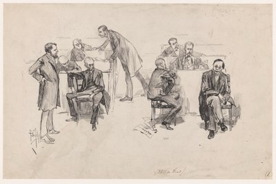 Edustajainhuone perustuslakiuudistusta koskevan keskustelun aikana vuonna 1887 tekijältä Pieter de Josselin