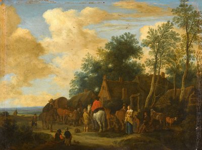 Pysähtyminen tienvarsimajaan tekijältä Pieter de Molijn