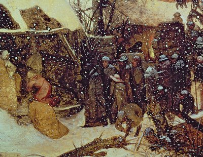 Maagien palvominen lumessa tekijältä Pieter the Elder Bruegel