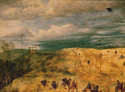 Ristin kantaminen (maalaus tammipuulle) tekijältä Pieter the Elder Bruegel